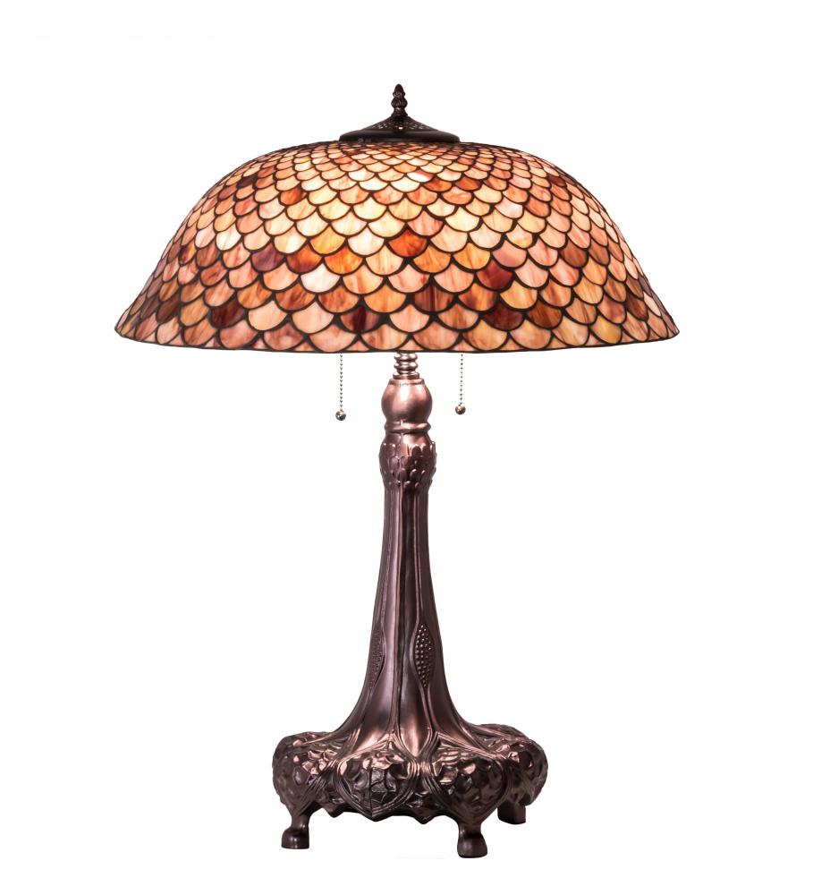 31&#34; High Fishscale Table Lamp