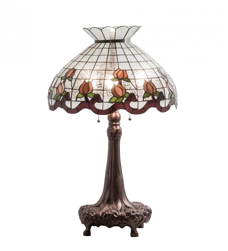 33&#34; High Roseborder Table Lamp