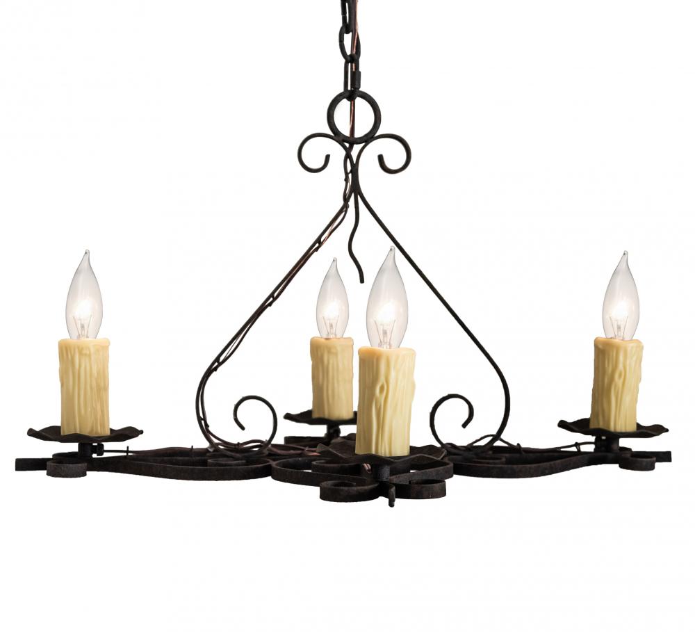 28&#34; Wide Elianna 4 Light Chandelier