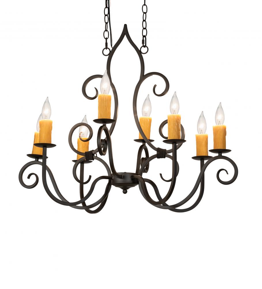 36&#34; Long Clifton 8 Light Oblong Chandelier