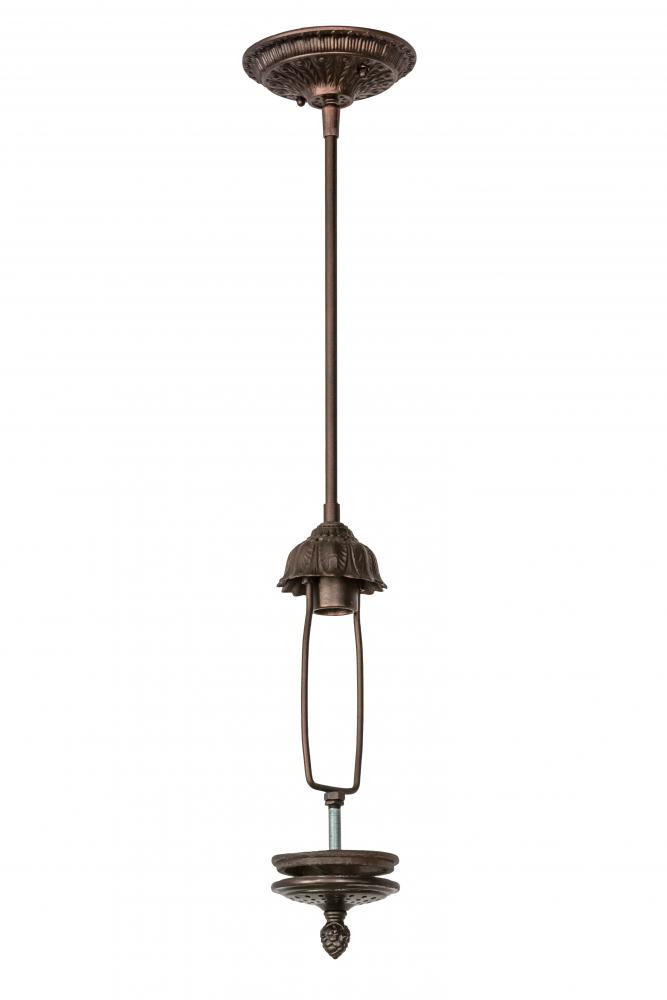 5.5&#34;W Mahogany Bronze 1 LT Inverted Pendant Hardware