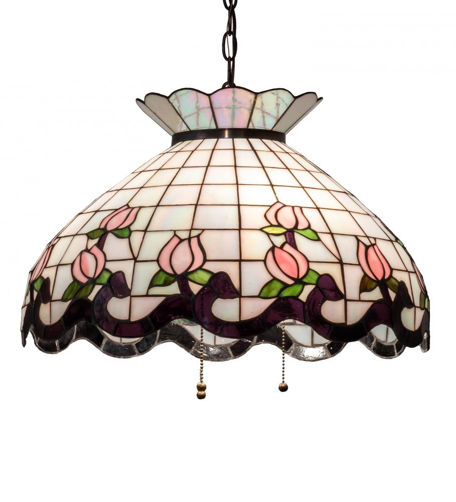 20&#34; Wide Roseborder Pendant