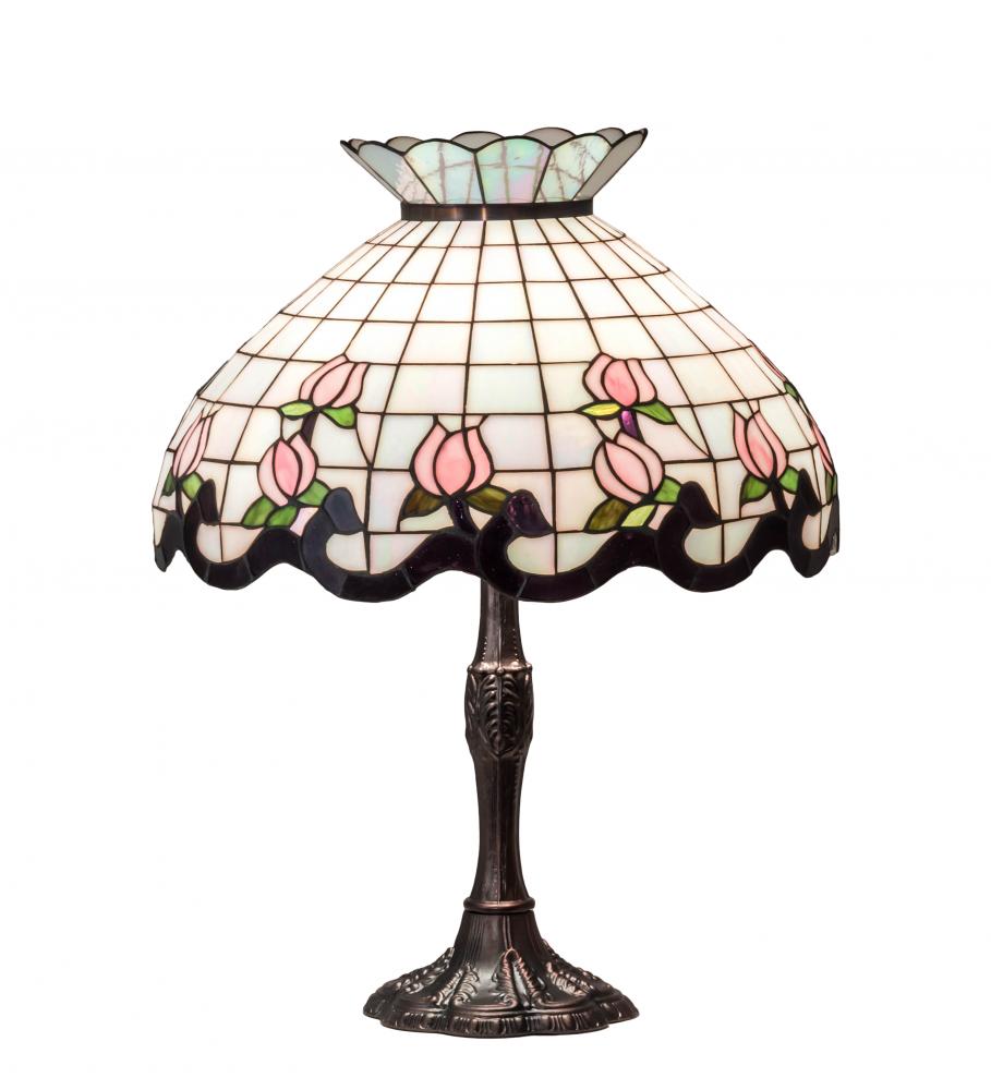 26&#34; High Roseborder Table Lamp