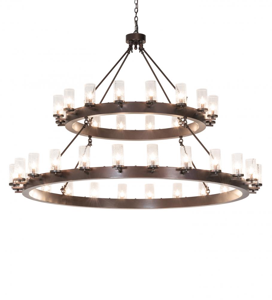 72&#34; Wide Noziroh Ring 40 Light Two Tier Chandelier