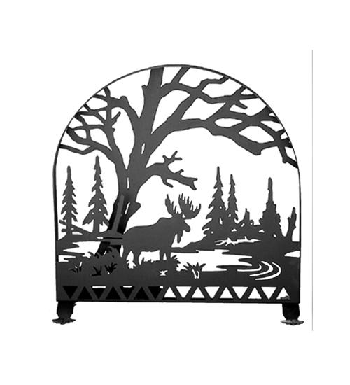 30&#34;W X 30&#34;H Moose Creek Arched Fireplace Screen