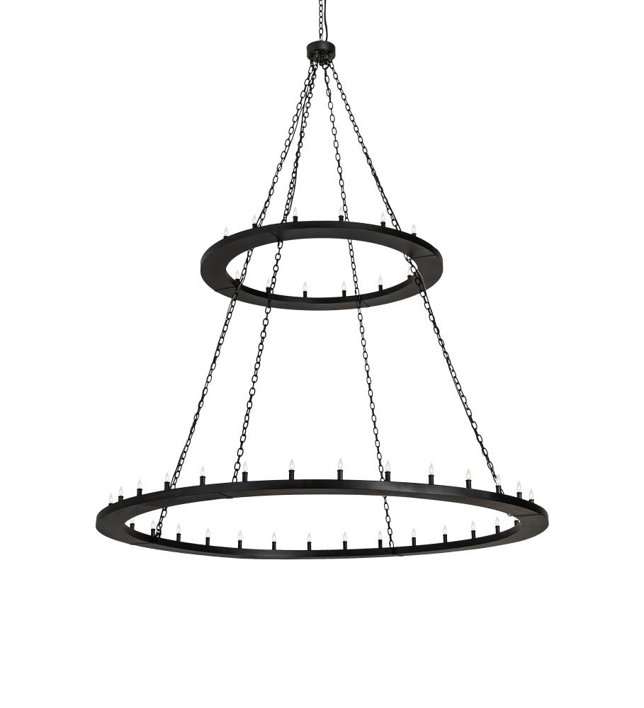 84&#34; Wide Loxley 48 Light Two Tier Chandelier