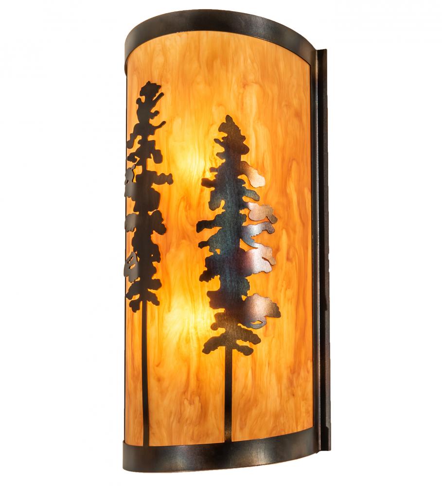 9&#34; Wide Tall Pines Wall Sconce