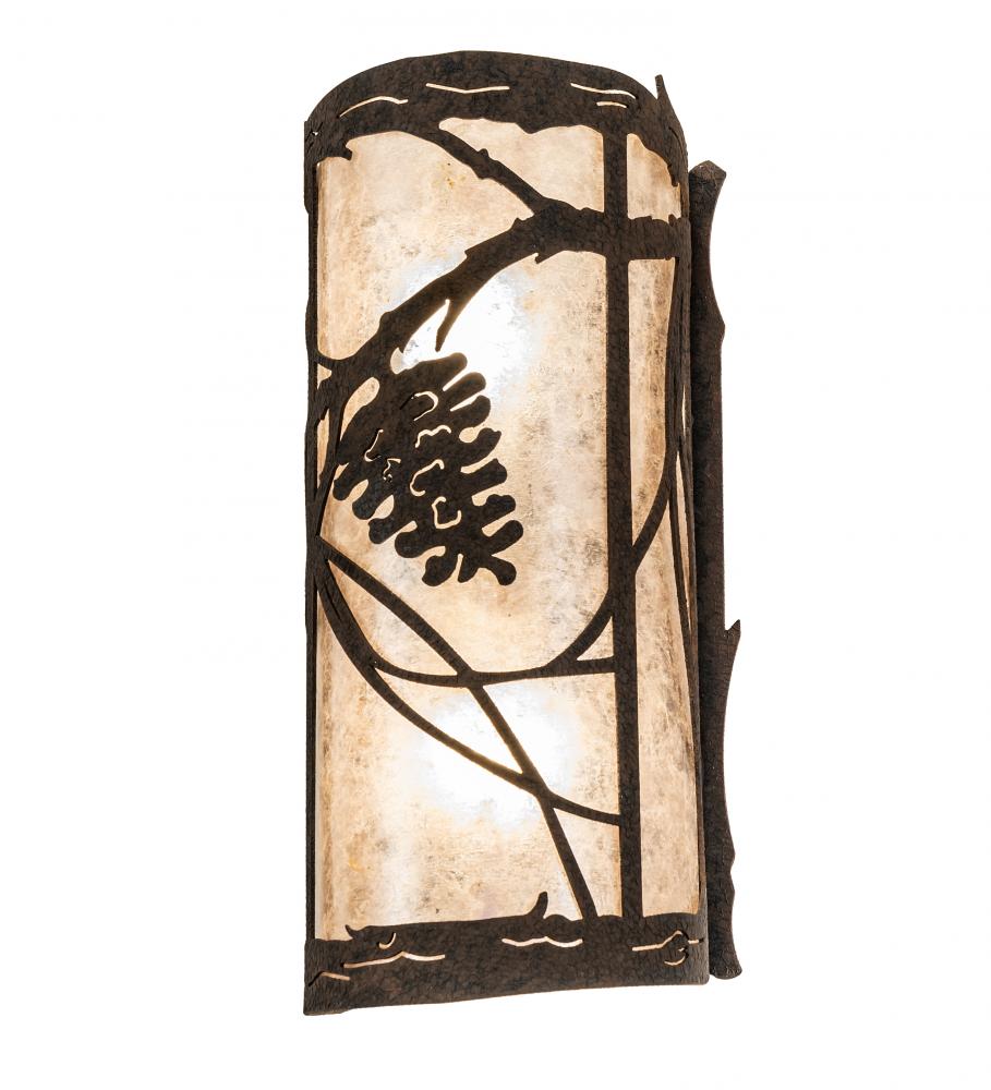 6&#34; Wide Whispering Pines Left Wall Sconce