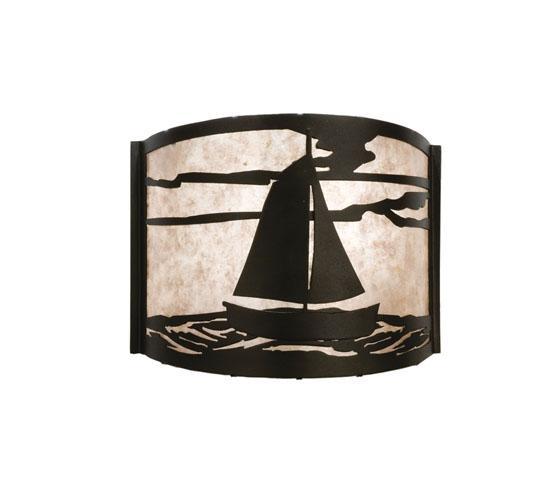 12&#34; Wide Sailboat Wall Sconce