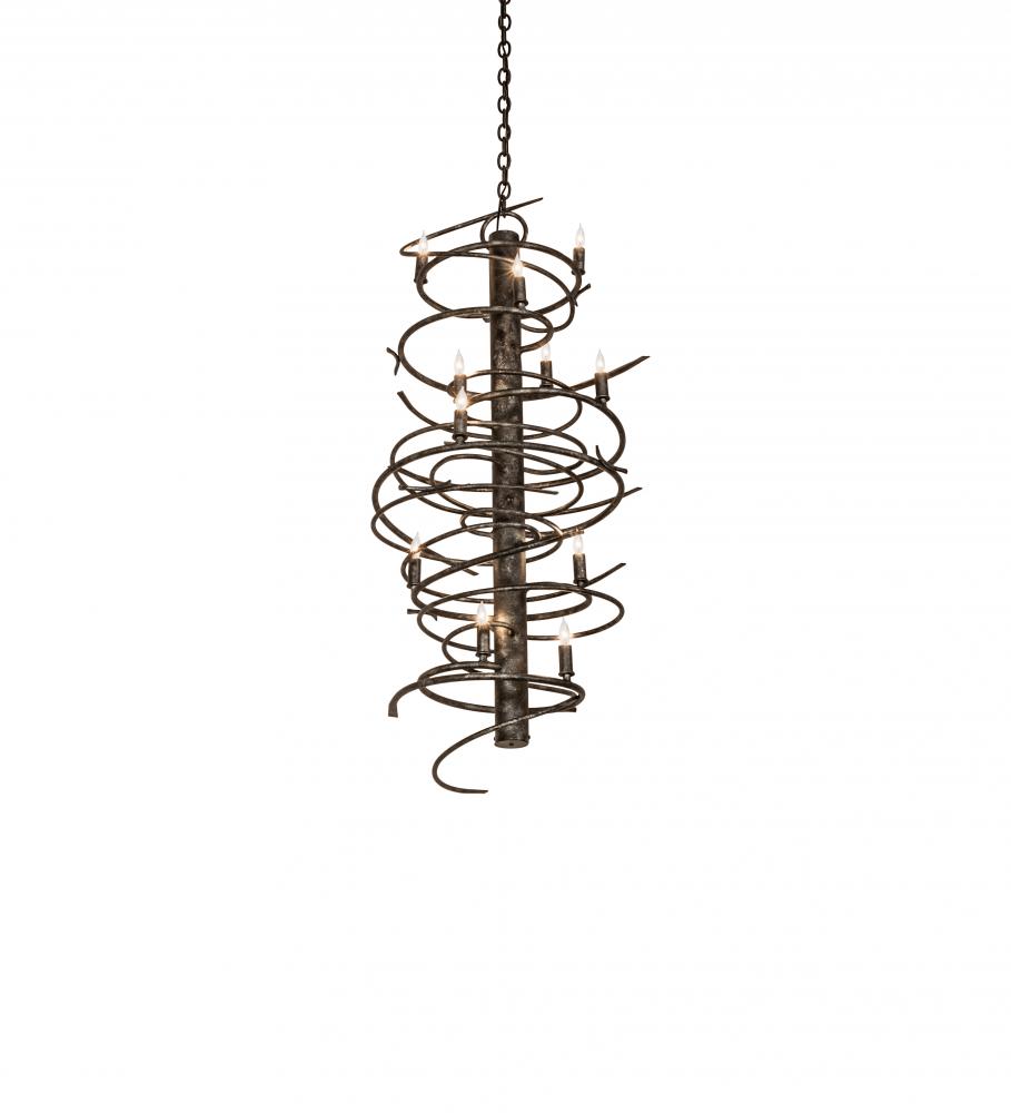 21&#34; Wide Cyclone 12 Light Chandelier