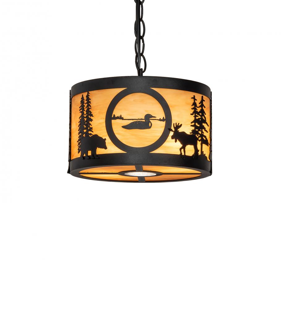 10&#34; Wide Wildlife at Pine Lake Pendant