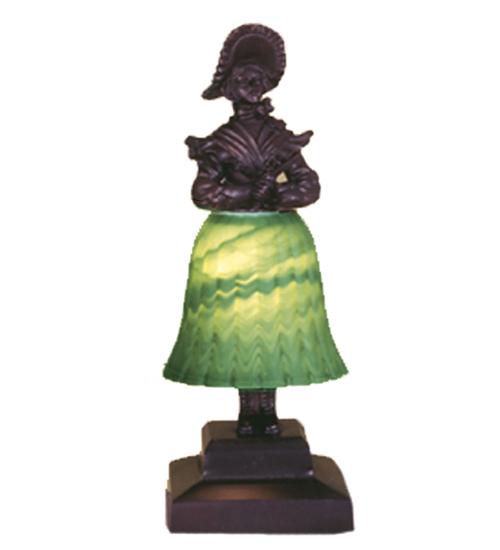 13.5&#34;H Silhouette Prairie Lady Accent Lamp