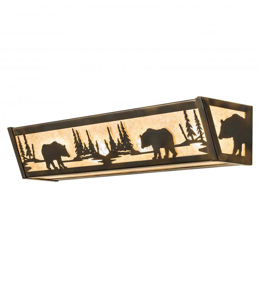 24&#34; Wide Bear at Lake Vanity Light