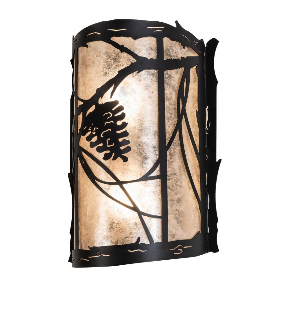 10&#34; Wide Whispering Pines Wall Sconce