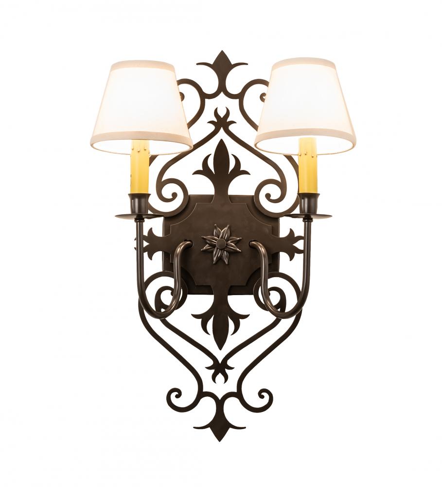 14&#34; Wide Louisa 2 Light Wall Sconce