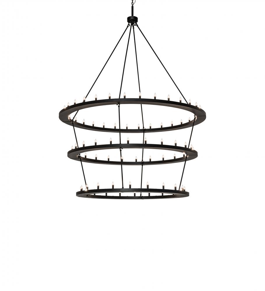 80&#34; Wide Loxley 76 Light Three Tier Chandelier