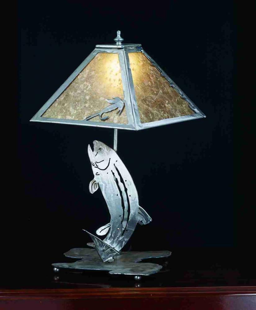 21&#34; High Leaping Trout Table Lamp