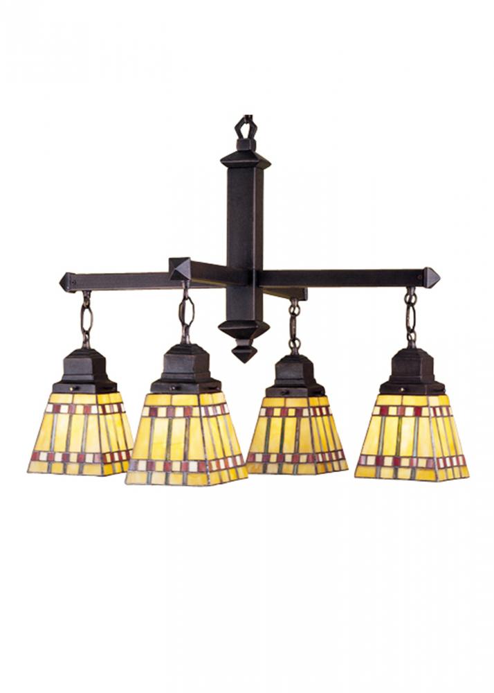 26&#34;W Prairie Corn 4 LT Chandelier.609