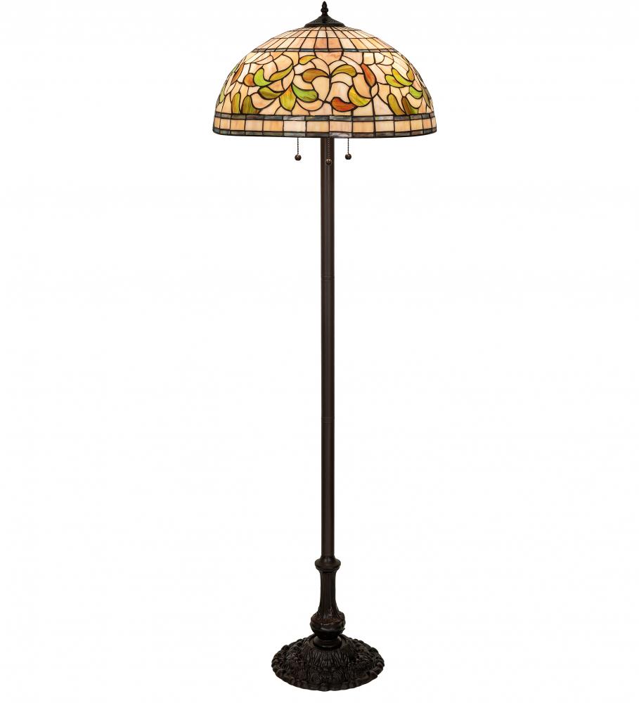 60&#34; High Tiffany Turning Leaf Floor Lamp