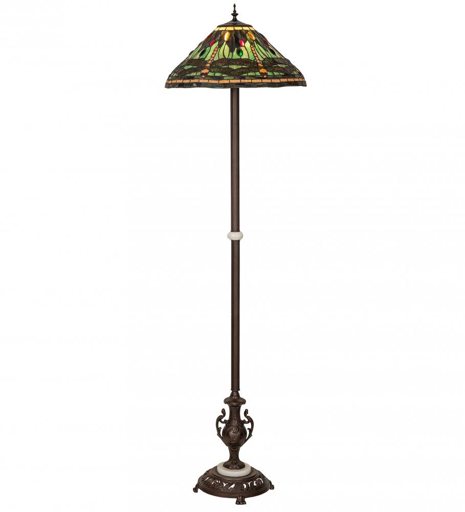 71&#34; High Tiffany Dragonfly Floor Lamp