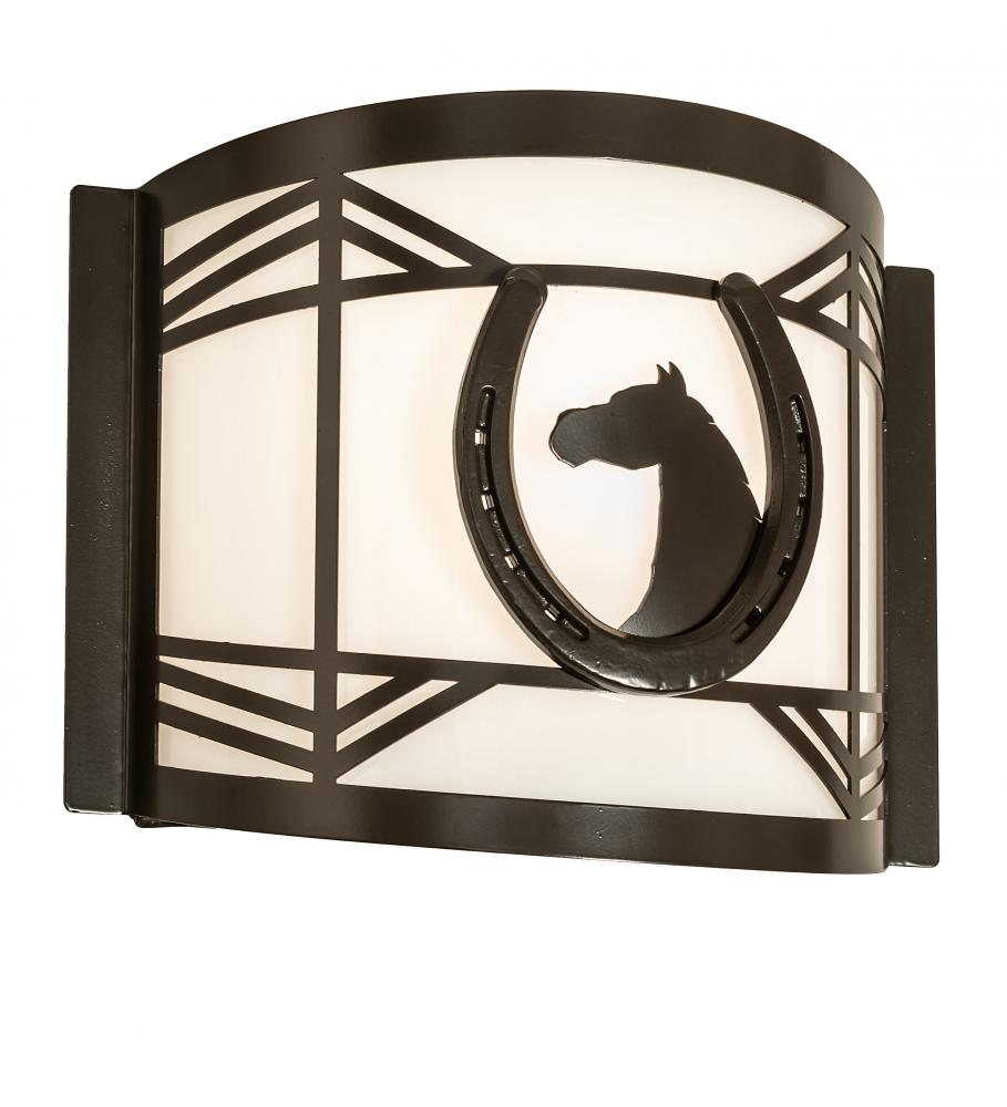 12&#34; Wide Horseshoe Wall Sconce