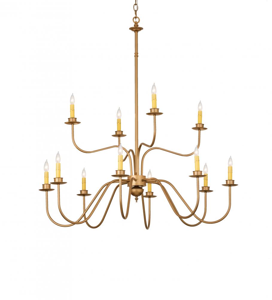 42&#34; Wide Ean 12 Light Two Tier Chandelier