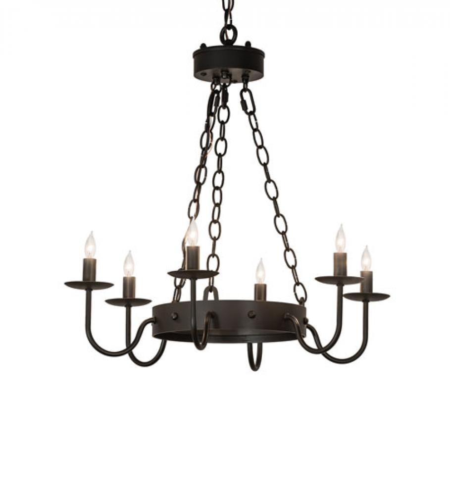 24&#34; Wide Edinburgh 6 Light Chandelier