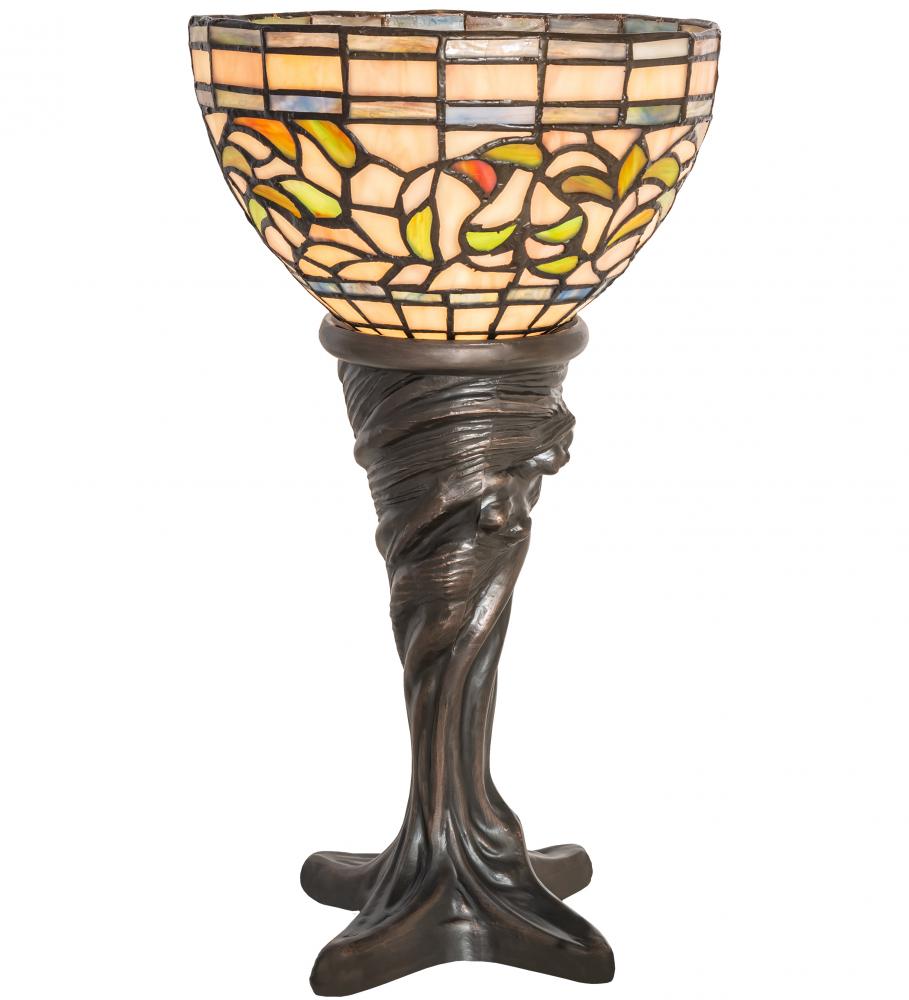 15&#34; High Tiffany Turning Leaf Mini Lamp