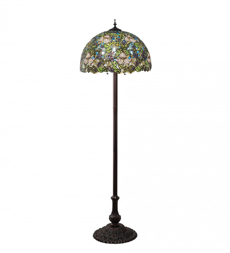 62&#34; High Trillium & Violet Floor Lamp