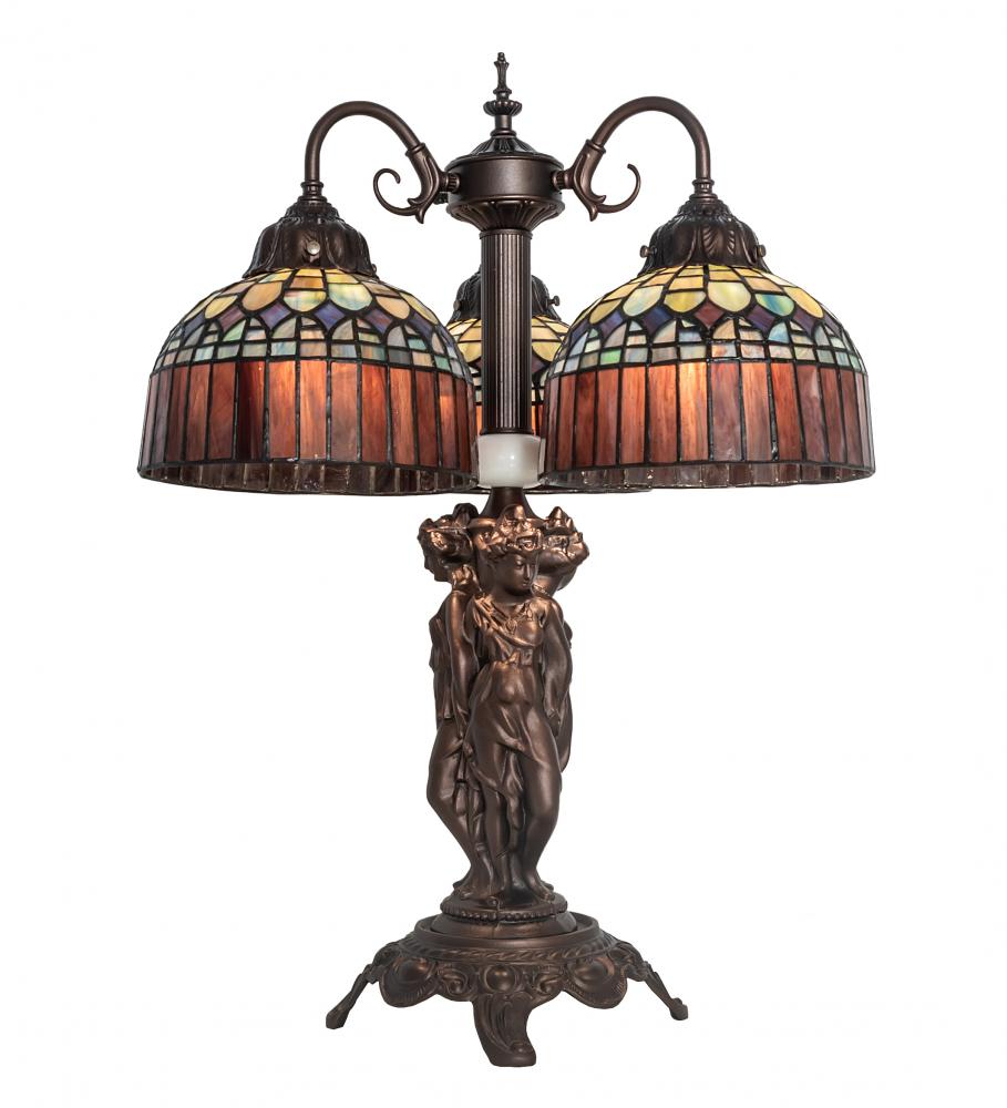 23&#34; High Tiffany Candice 3 Light Table Lamp