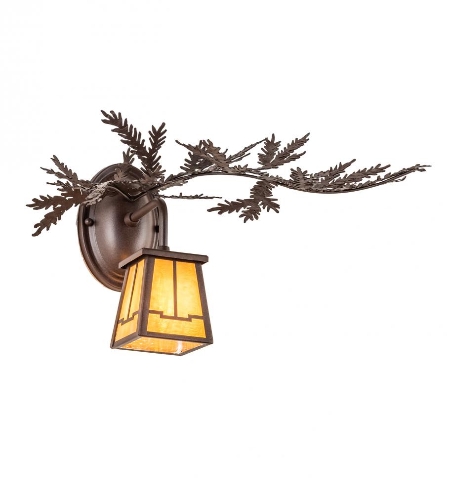 16&#34; Wide Pine Branch Valley View Right Wall Sconce