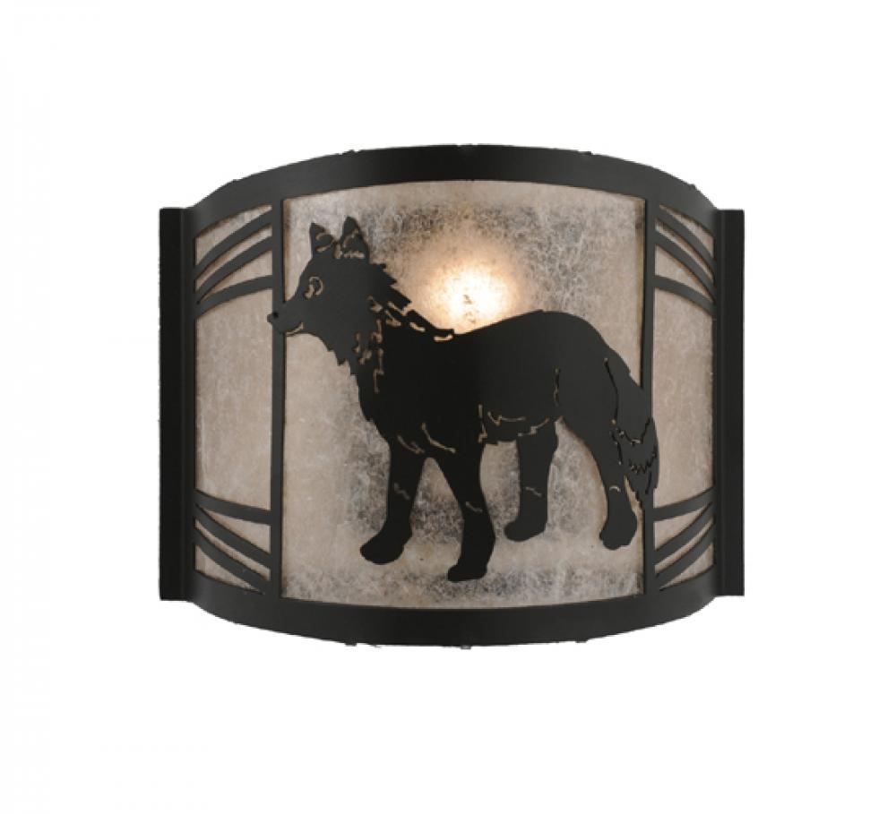 12&#34; Wide Fox on the Loose Left Wall Sconce