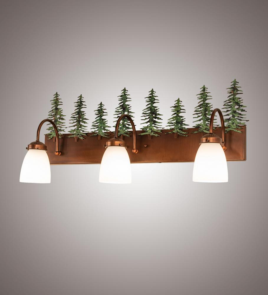 28&#34; Wide Tall Pines 3 Light Vanity Light