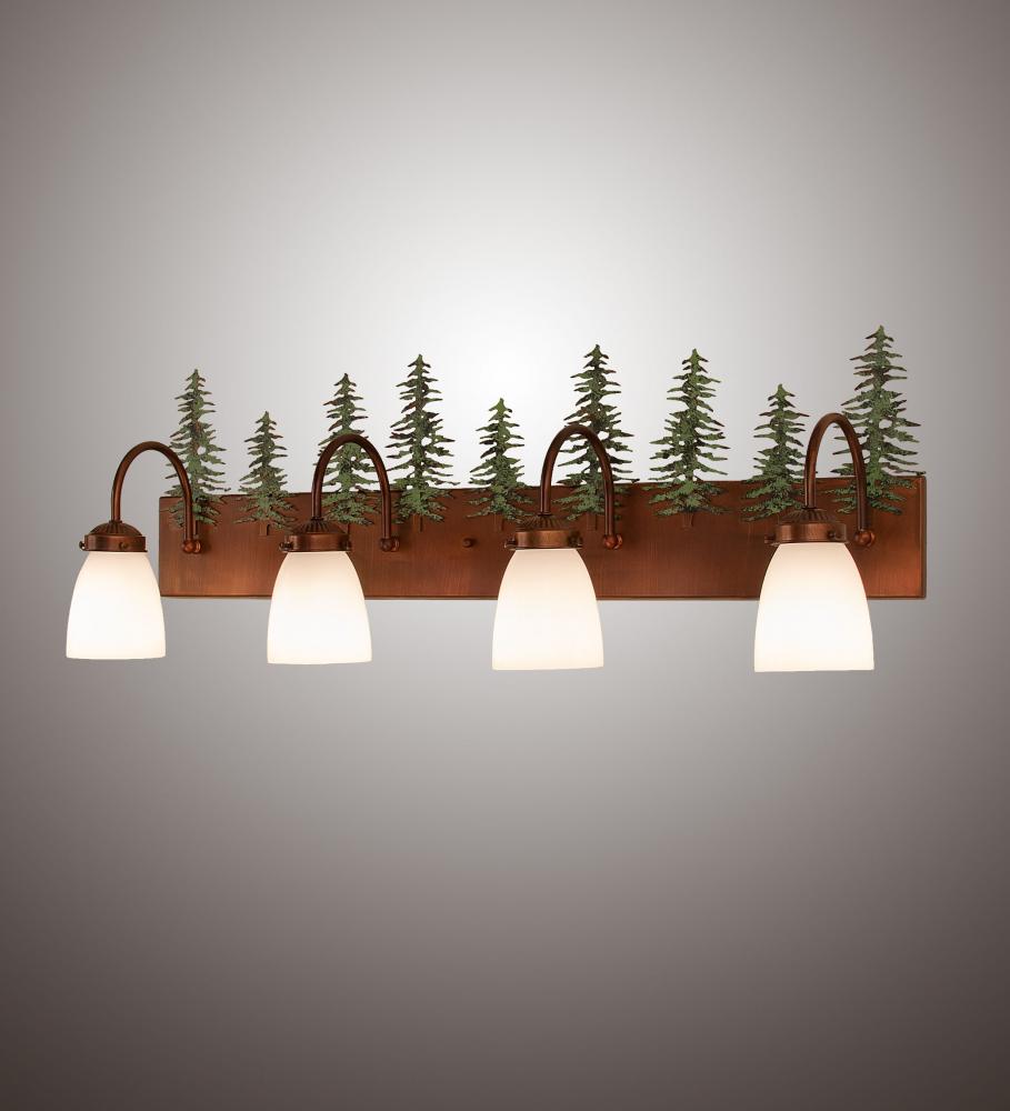 34&#34; Wide Tall Pines 4 Light Vanity Light