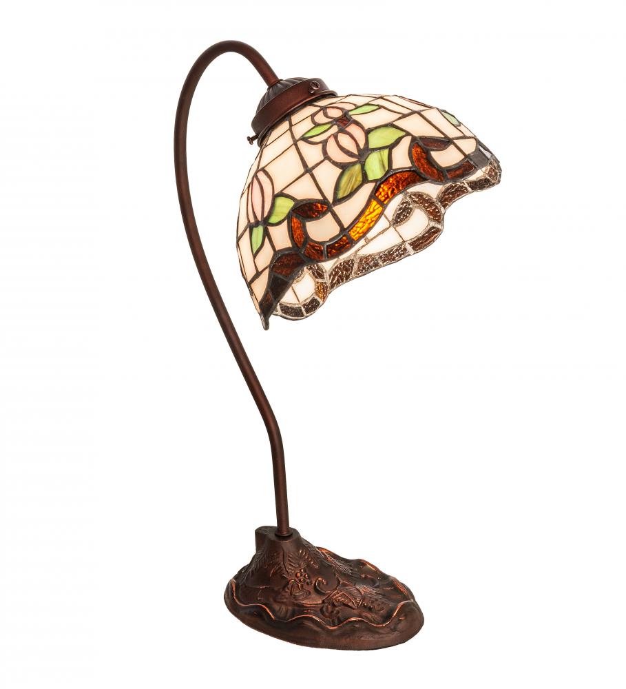 18&#34; High Roseborder Desk Lamp