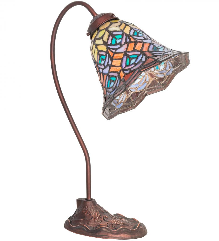 18&#34; High Tiffany Peacock Feather Desk Lamp