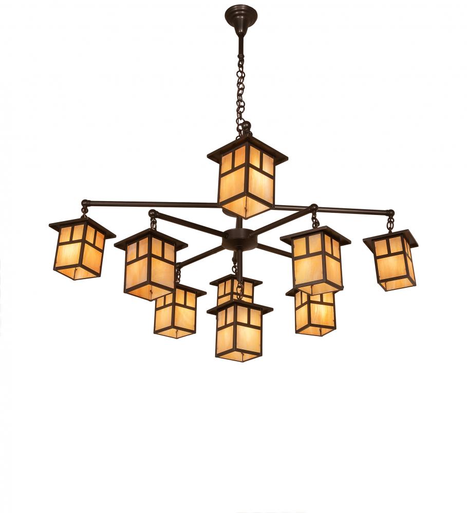 50&#34; Wide Hyde Park &#34;T&#34; Mission 9 Light Chandelier