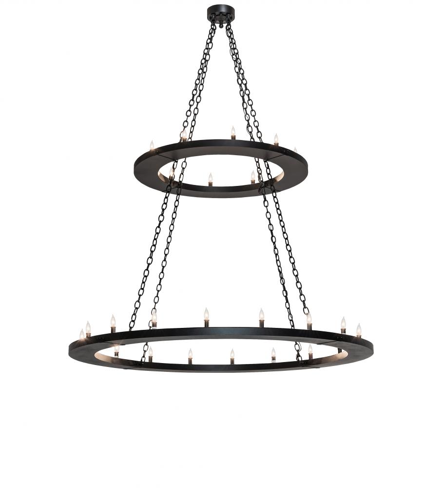 60&#34; Wide Loxley 28 Light Two Tier Chandelier