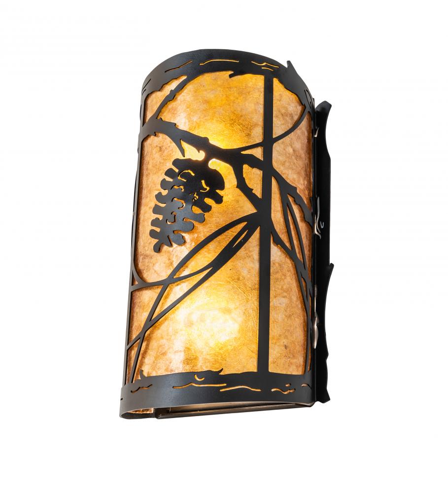 8&#34; Wide Whispering Pines Right Wall Sconce