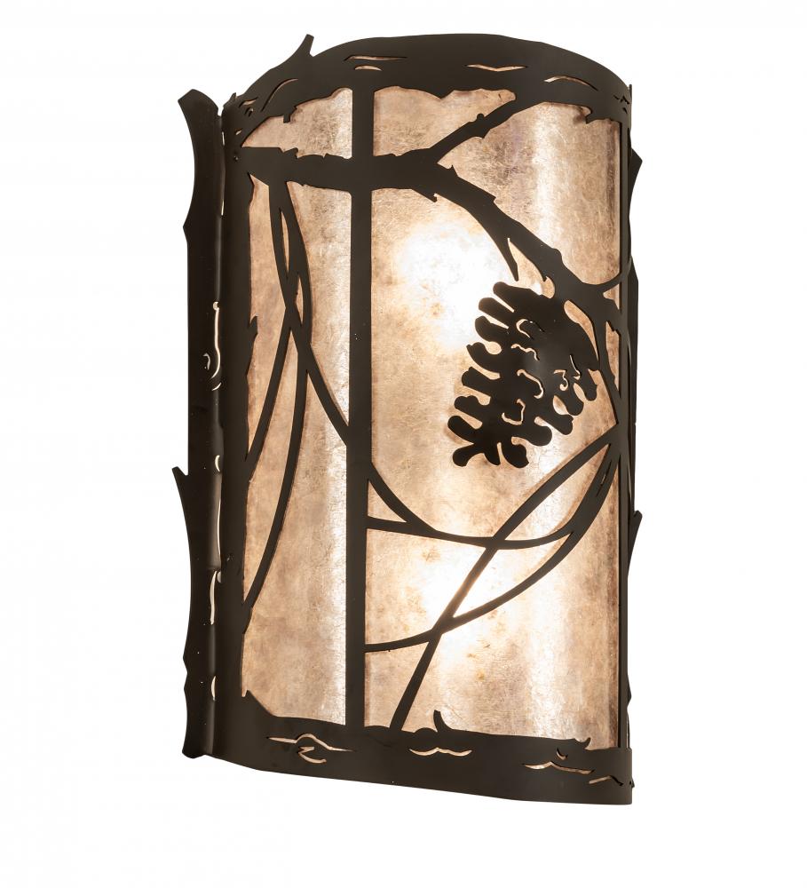 10&#34; Wide Whispering Pines Right Wall Sconce