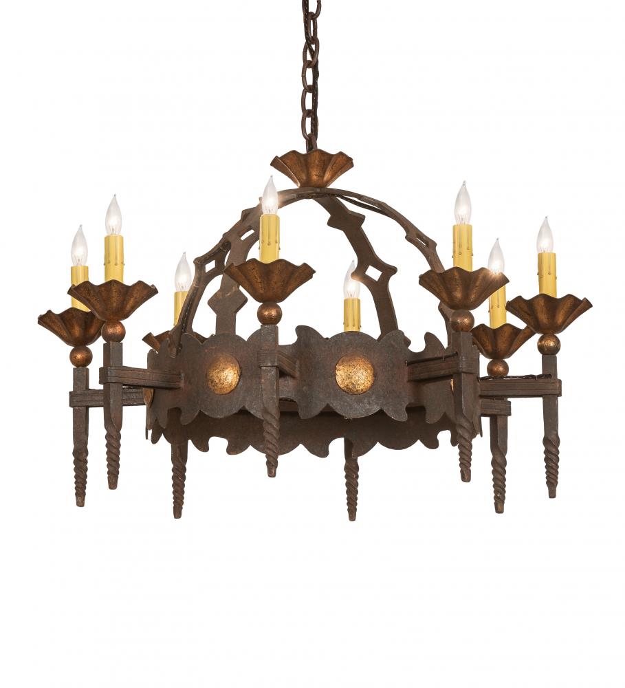 28&#34; Wide Antibes 8 Light Chandelier