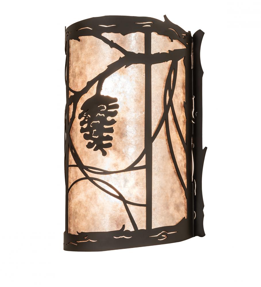 10&#34; Wide Whispering Pines Center Wall Sconce