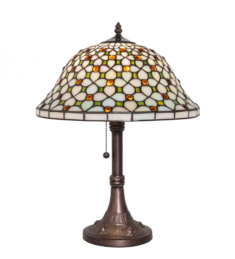 19&#34; High Diamond & Jewel Table Lamp