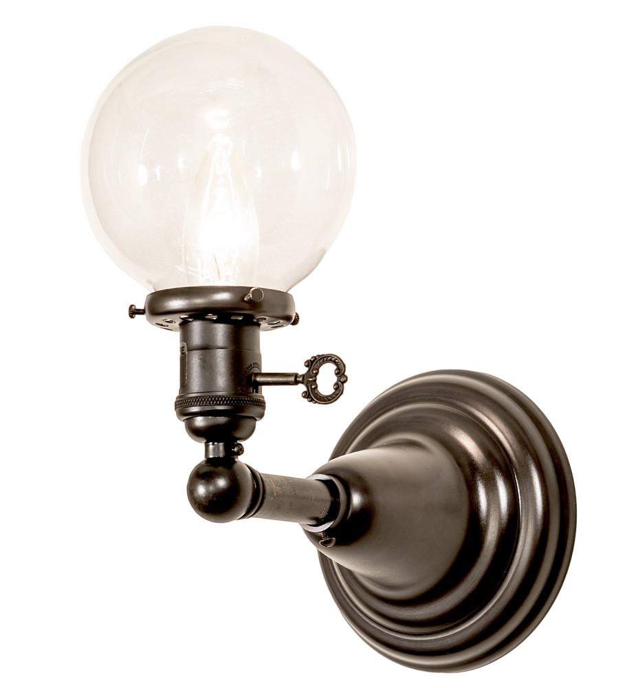 5&#34; Wide Revival Globe Sconce