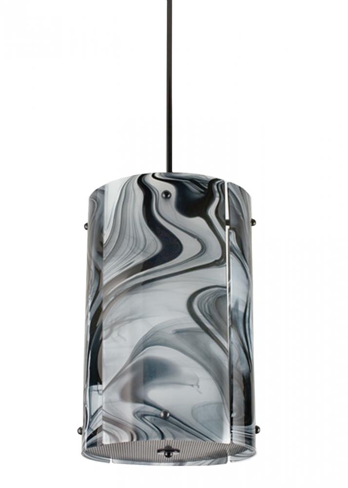 12.5&#34; Wide Metro Noir Swirl Pendant