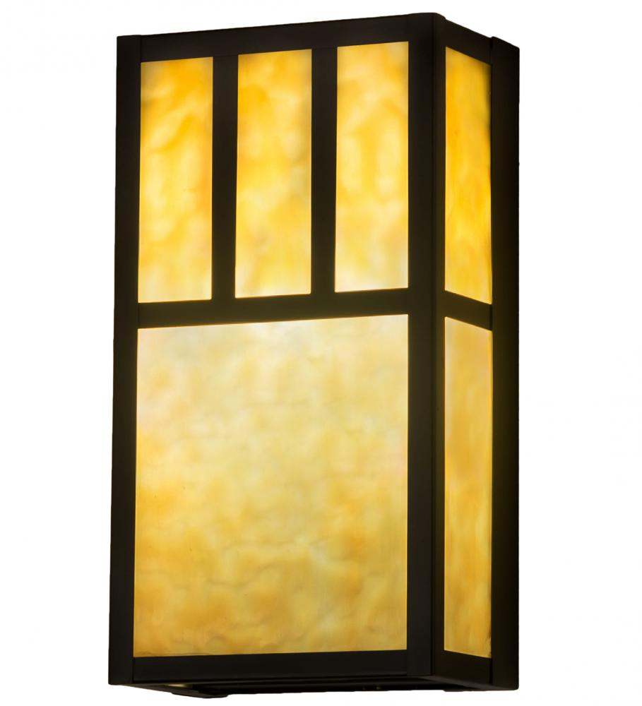 6.5&#34; Wide Hyde Park Double Bar Mission Wall Sconce