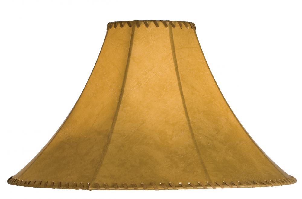 20&#34; Wide X 13&#34; High Faux Leather Tan Hexagon Shade