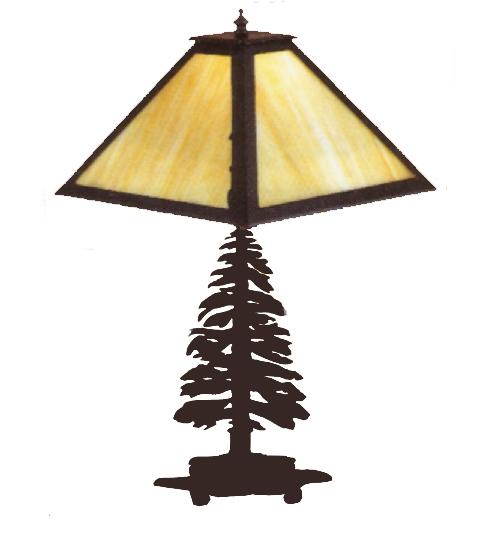 21&#34;H Tall Pines Table Lamp