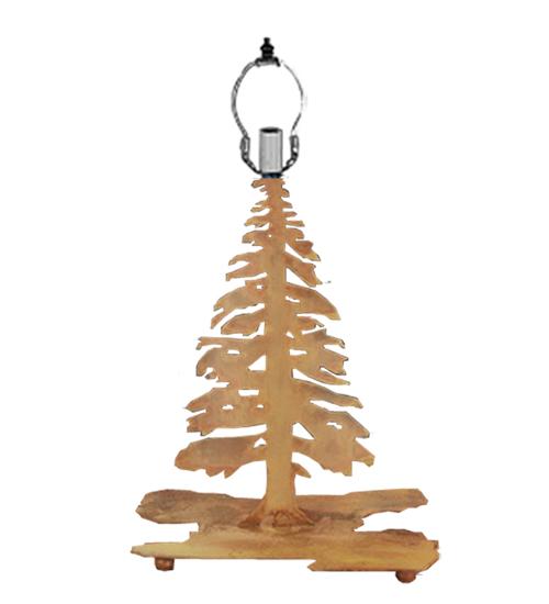 14&#34;H Tall Pines Lighted Base Table Base