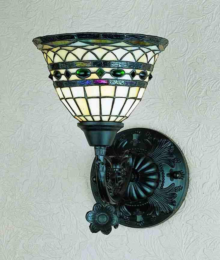 8&#34;W Tiffany Roman 1 LT Wall Sconce.602